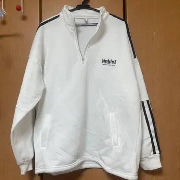 Nnblet 화이트 집업 맨투맨