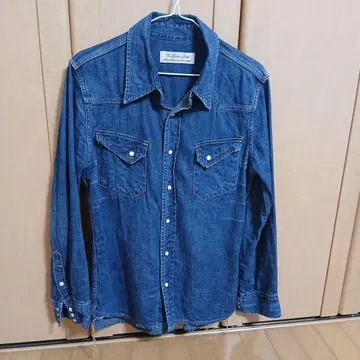 레미 리프 코튼 100% 데님 웨스턴 셔츠 M 사이즈