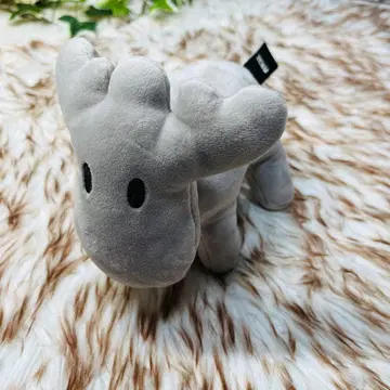 moz 모즈 엘크 봉제 인형 헤라지카 그레이 약 16cm