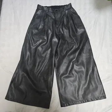 HARE 가죽 와이드 팬츠