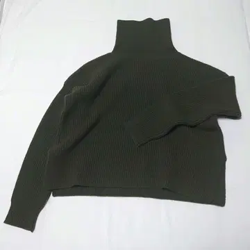 FREAK'S STORE 터틀넥 풀오버 니트 카키