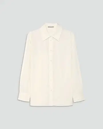 theory luxe Washed Satin Selena Blouse