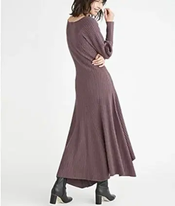 [ FRAY I.D ] 울 캐시미어 아지메 리브 원피스