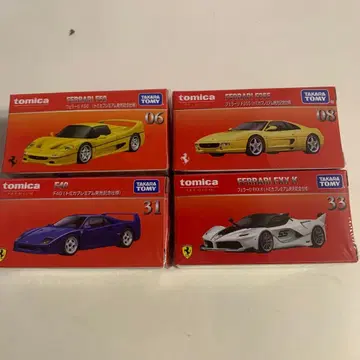 토미카 프리미엄 출시 기념 사양 한정판 Ferrari 미니카 4대 세트