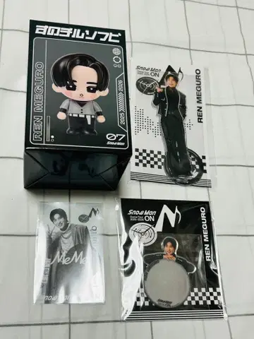 소프트 비닐 아크릴 스탠드 스티커 메구로 렌 SnowMan