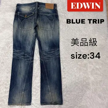 EDWIN BLUE TRIP 데님 W34 하와이안 마 혼방