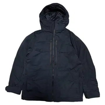 UNIQLO 하이브리드 다운 오버사이즈 파카 네이비 남성용 사이즈 S