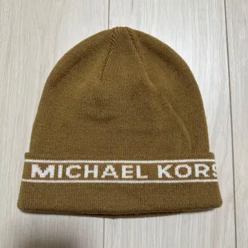 MICHAEL KORS 브라운 니트 모자