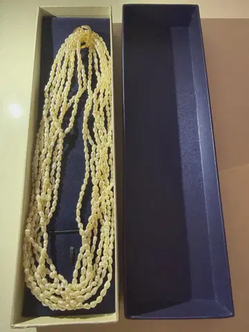 [ 새상품급 ] 담수 펄 다층 목걸이