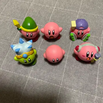 레트로 레어 커비 소프트 비닐 피규어 6체 세트