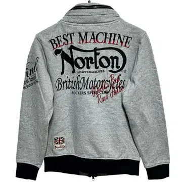 Norton 노튼 자수 프린트 집업 후드티 M