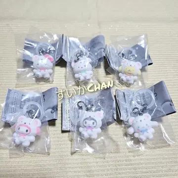 메지루시 액세서리 산리오 캐릭터즈 후와후와 스노우 컴프 가챠 2