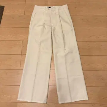 HARE 화이트 와이드 팬츠 S