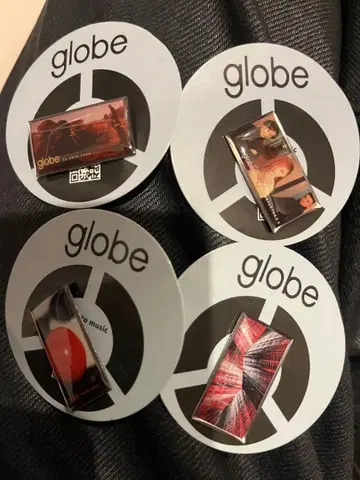 globe 30주년 기념 핀 배지 가챠가챠