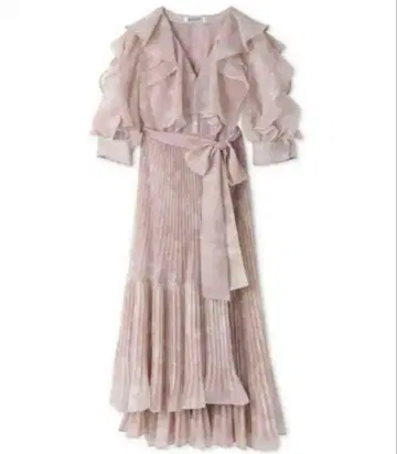 SNIDEL Sustainable 프릴 원피스 모카