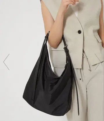 더블 버클 2WAY 숄더백 -발수- 블랙 그린 라벨