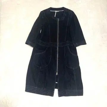 t.b 센소유니코 데님 원피스 L 스티치