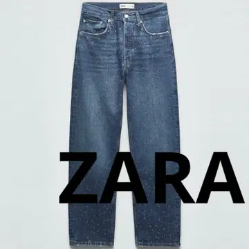 [ 완판템 ] ZARA 큐빅 데님 팬츠