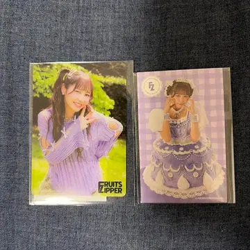 FRUITS ZIPPER 나카가와 루나 스키복권 사진 카드 씰 세트