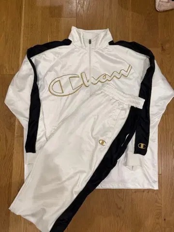 Champion 저리 세트 화이트/블랙 골드 라인