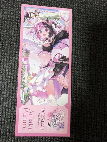 천귀 푸르르 1st 솔로 라이브 티켓풍 카드 천사