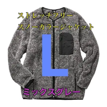 워크맨 가격 인하 불가 스트레치 플리스 노카라 자켓 믹스 L