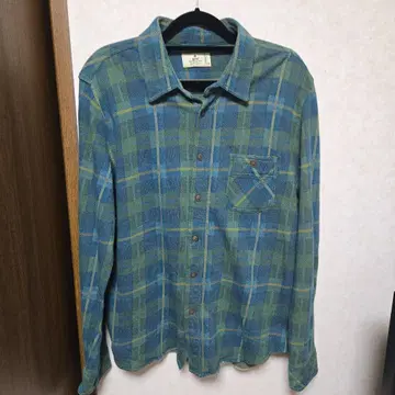 grn 긴팔 셔츠 체크 무늬