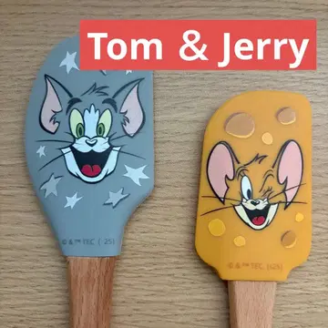 톰과 제리 새상품 스패출러 / 주방 헤라 / 고무 주걱 2개 세트