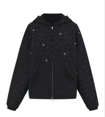 andwang kirakira jewel zip up S