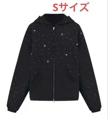 ANDWANG 키라키라 주얼 집업 블랙 S