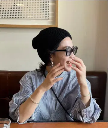 [미사용 택 포함] wee9s 비니 블랙 프리 사이즈