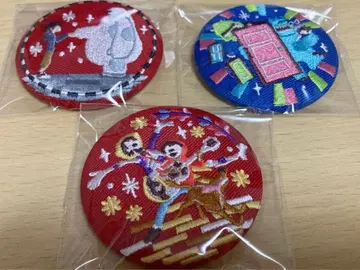디즈니 자수 캔뱃지 3세트 미사용품