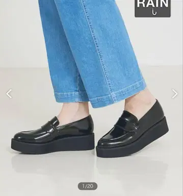 [ 새상품급/생활방수 ] PICHE ABAHOUSE 통굽 로퍼 37