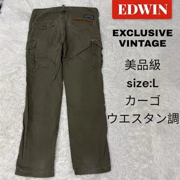 EDWIN EXCLUSIVE VINTAGE 카고 팬츠 L 웨스턴 스타일