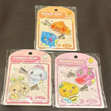 물방울짱 봉봉드롭 앞머리 클립 아세오군&나미다군