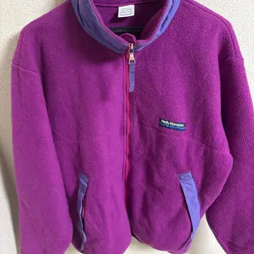 헬리 한센 플리스 자켓 보라색