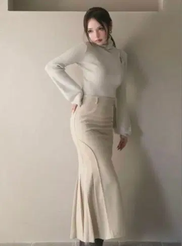 andmary 리디아 플리츠 슬릿 스커트 앤드마리 정품