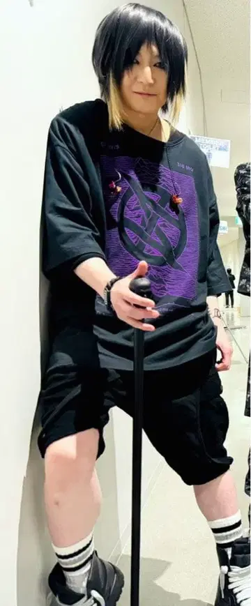 GLAY HISASHI 착용 ALLAROUND 콜라보 T셔츠