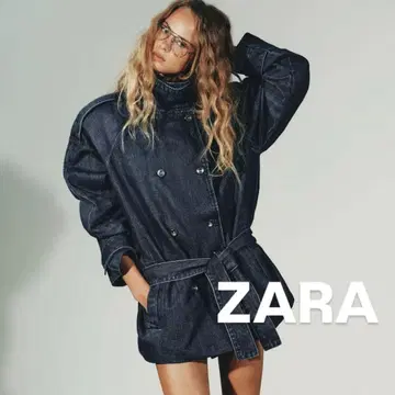 ZARA 다크 블루 데님 자켓