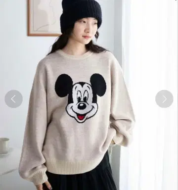 WEGO/별주 Disney 자카드 니트 디즈니 미키 스웨터