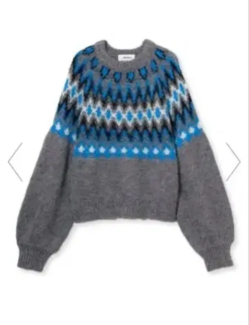 미라 오웬 알파카 샤기 노르딕 라메 니트