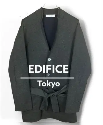 [ 에디피스 ] EDIFICE 가디건 가운 다크 그레이 M 남성용