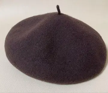 [ 현상품 ] 울 다크 브라운 베레모