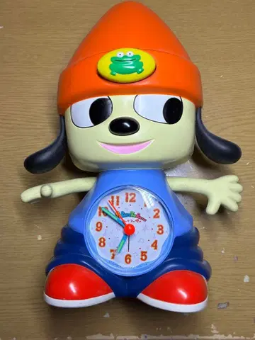 [작동 확인 완료] 리듬 시계 공업 파라파라 래퍼 알람 시계 당시 물품