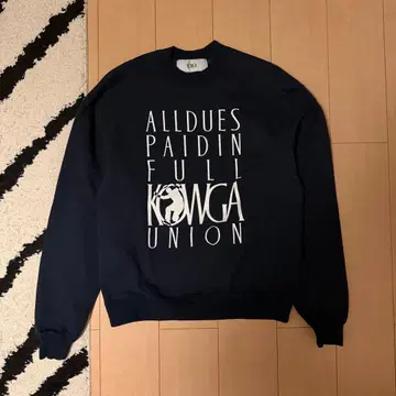 UNION x KOWGA 맨투맨 트레이닝복 네이비