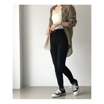 YANUK 'PATRICIA' 스키니 팬츠 23 BLK 블랙 야누크