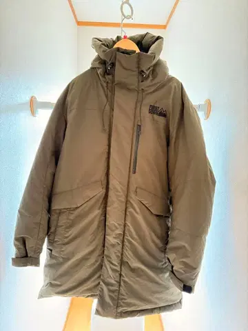 퍼스트 다운 하프 코트 카키 다운 자켓 L