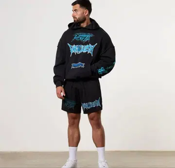 새상품 vanquish fitness 오버 사이즈 후드티