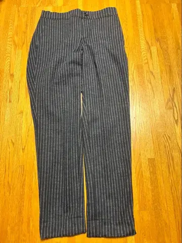 45R 45rpm 네이비 스트라이프 캐주얼 팬츠