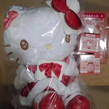 헬로키티 복권 봉제 인형 파일 케이스 소품함 2개